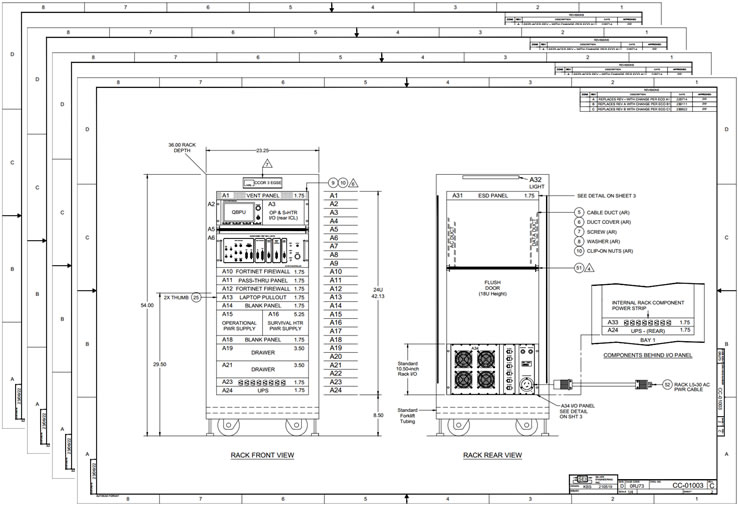 Full EGSE rack documentation packages